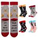 Large size cat dog animal letters men's socks jacquard women's gift autumn and winter thick mid-tube socks_vogvips.com