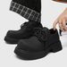 ShoeVault Derby Paris Same Style Big Toe British Casual Thick Sole Height Increasing Black Fashion Low-top Leather Boots Men's_vogvips.com