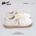 Huili WXY-N552BR Bear Pattern Sneakers For Women, 2026 Spring New Checkered White Shoes, Student Casual Shoes (Magic_vogvips.com