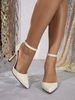 Women's High Heels Party Party Hotel Off White Stilettos Women's Shoes Fashion Pointed Simple High Heels Women_vogvips.com