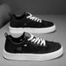Men's Casual Canvas Sneakers - Breathable Summer Shoes With Lace-Up Design, Lightweight & Comfortable For Daily Wear_vogvips.com