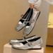 Su YINYIN Same Style Height Increasing ~ Ultra Soft French Square Buckle Flat Ballet Shoes Women Mary Jane Flats_vogvips.com