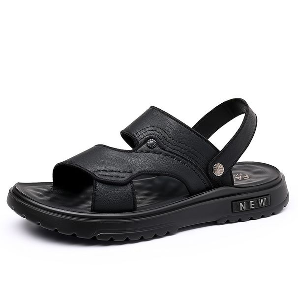 Men’s Shoes New Style Outdoor Wear Driving Dual Purpose Men's Sandals Latex Pad Soft Bottom Large Size Beach Shoes_vogvips.com
