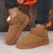 SHLIANG New Snow Boot Style Short Mini Winter Sheepskin Boots Women Waterproof Natural Wool Ankle Boots Fur Lined Ankle Warm Flat Shoes Y0072_vogvips.com