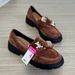Women's Shoes Retro Round Toe Slip On Shoes Deep Mouthed Suede High Loafers_vogvips.com