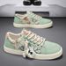 Men's Casual Canvas Shoes - Breathable, Lightweight & Stylish For Everyday Wear - Dopamine Color Blocking - Sizes 39-44 Canvas Shoes_vogvips.com