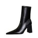 Women's Shoes Fashion Simple Sexy Nightclub Slim Thick Heel High Heel Pointed Winter Slim Boots Women's Short Boots_vogvips.com