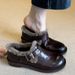 Warm Plush Lamb Wool Shoes Single Shoes One Pedal Loafers Women's Soft Soles_vogvips.com