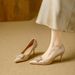 Comfortable High-heeled Shoes For Women, 2026 Spring New French Style Patent Leather Solid Color Sexy Pointed Toe Stiletto Shallow_vogvips.com