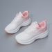 White Sneakers Casual Spring And Autumn Mesh Breathable Running Comfortable Versatile Women's Sports Shoes_vogvips.com