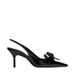 new Women S Beige Bow Slingback High Heeled Mules Pointed Shallow Mouth Patent Leather Single Shoes_vogvips.com