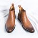 European Warm Series 2025 Autumn Winter New British Style Shoes Polished Color Men's Large Size Short Boots_vogvips.com