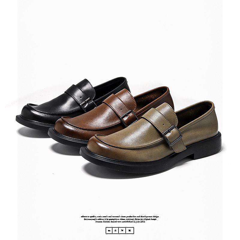 3050 Casual New Business Formal British Style Leather Slip On Men's Shoes_vogvips.com