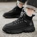 New Leather Spring Men's Shoes High-top Men's Heightening Tooling Martin Boots_vogvips.com