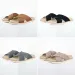 Designer Mens Slippers Brunello Cucinelli Suede Cross Strap Slides Beige Black Brown Slip On_vogvips.com