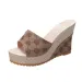 2026 New Wedge Sandals Women's One Line Embroidered Thick Bottom Slippers_vogvips.com