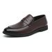 New Releases In December Summer Men's Genuine Leather Penny Business British Casual Shoes Black Slip-On Loafers Large Size_vogvips.com