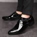 New Shiny Business Dress Leather Fashionable Casual Shoes, Men's Plus Size Lace Up, Wear-resistant And Breathable_vogvips.com