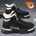 European Warm Series Snow Winter 2025 New Thickened Fleece Cold-Proof Warm Cotton Shoes Men's Martin Boots_vogvips.com