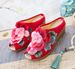 Summer New 3D Fish Mouth High Slope Heel Cool Slippers For Women Embroidered Cloth Shoes_vogvips.com