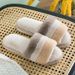 Winter Women's Open-Toe Slippers Men 2024 New Indoor Thick-Soled Home Warm Furry Shoes For Women_vogvips.com