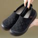 Women's Summer New Single Shoe Casual Women's One Foot Flat Shoes, Soft Sole, Comfortable And Versatile Mother's Shoes_vogvips.com