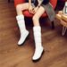 Winter New Snow Women, Mid-Heel, Thickened, Large Size, Warm Cotton Boots, Flat Heel, Round Toe, Lightweight, Casual_vogvips.com