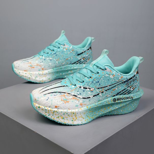 New Cross-border Sports In Large Sizes Teenagers, Professional Marathon With Carbon Plates, Luminous Fashion Running_vogvips.com