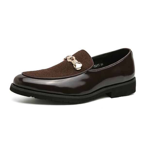 Suitable For All Seasons 2025 Spring Autumn New Loafers Patent Leather Casual Shoes Men_vogvips.com