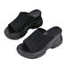 Women's plus Size One Strap Sandals Thick Soled Breathable for Summer_vogvips.com