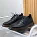 Euro Step 2025 Large Men's Brogue Carved Korean Style Round Toe British Low-top Black Leather Shoes D05-R_vogvips.com