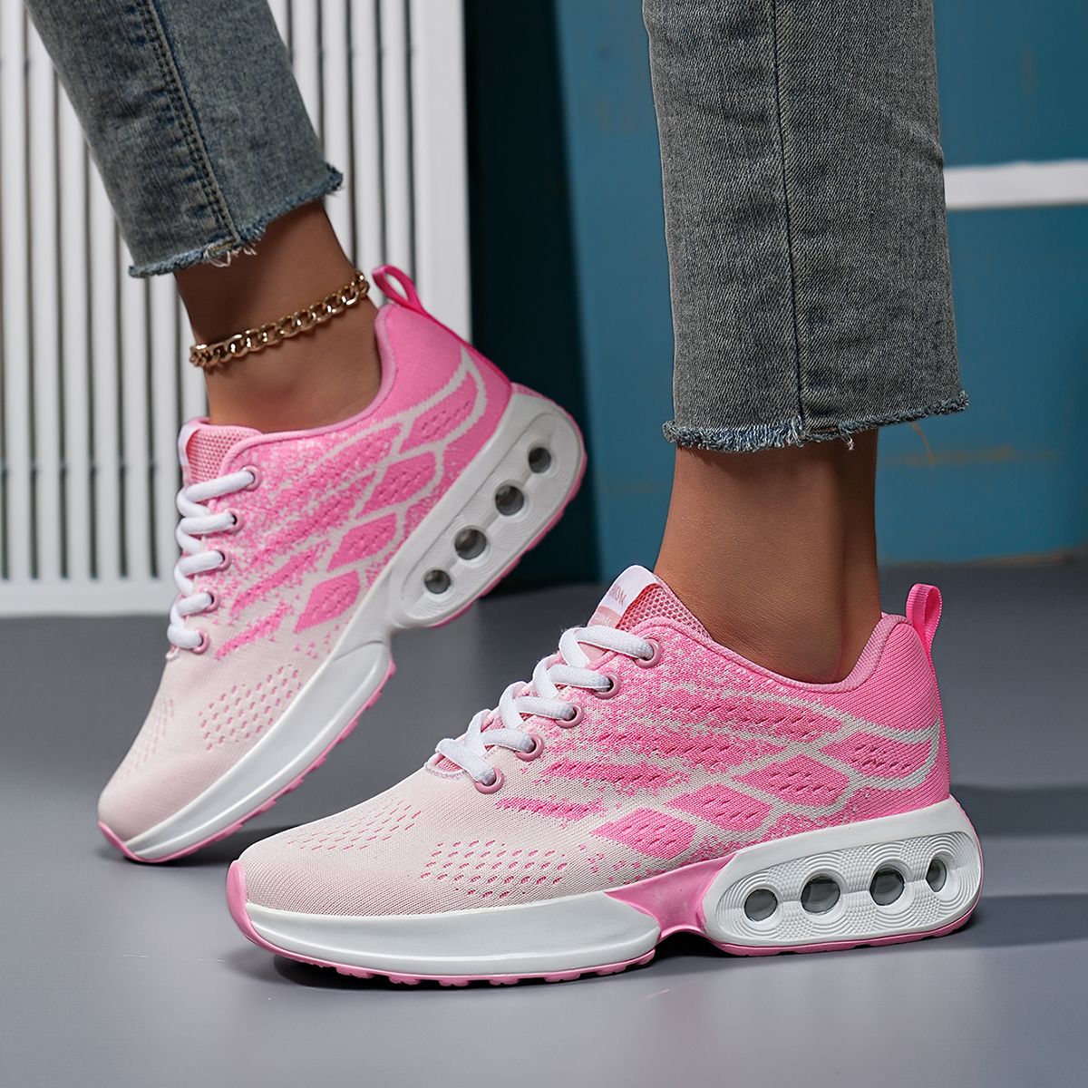 Terrascape Air Cushion Shoes Casual Men Women Running Shoes Lightweight Rubber Sole Net Cloth Upper Climacoool Tech 36-42_vogvips.com