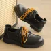 Trendy Street New Round Toe Leather Men's British Style Outdoor Hiking Suede Casual Derby Shoes Z605_vogvips.com
