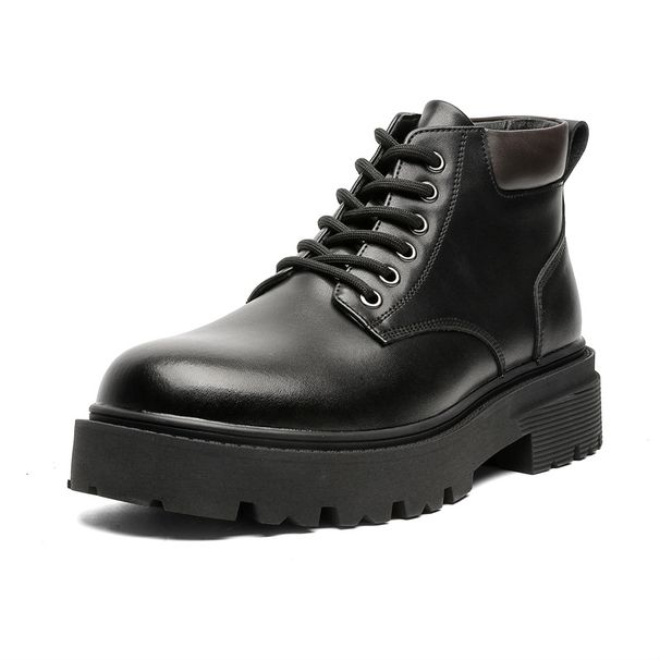Thick-soled Heightening Lace-up Martin Boots Retro Tooling Boots Men_vogvips.com