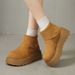 thick-soled Snow Boots Women's Velvet Thickened Thermal Cotton Shoes Heighten Small Martin Boots_vogvips.com
