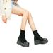 2025 Spring New Style Platform Thick-Soled Short Height-Increasing Elastic Martin Riding Women's Boots Trendy_vogvips.com