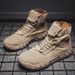 European Warm Series Fleece-Lined Martin For Men, High-Top British Style, Thick-Soled Combat Winter Trendy Versatile Ankle Boots, Men's Thick_vogvips.com