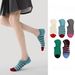5 Pieces, Breathable Soft Casual Style Women's Boat Socks, Made Cotton & Geometric Designed, Easy To Match With_vogvips.com