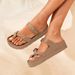 Shevalues Casual Women's Sandals With Arch Support Anti-slip Fashion New Slides Soft Sole Beach Slippers With Adjustable Buckle_vogvips.com