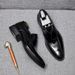 Men's With Toe, Breathable Summer Formal Wear, Business Men's Casual British Style Shoes, Le Fu Leather Shoes_vogvips.com