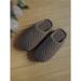 Simple Plain Ice Bar Hook Knitted Yarn Handmade Autumn And Winter Men's And Women's Slippers For Confinement, Anti Slip And Wear-resistant_vogvips.com