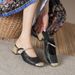 Shallow Mouth Single For Women 2023 Spring Summer New Retro Buckle Low Heel Artistic Square Toe Soft Leather Mary Jane_vogvips.com