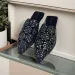 for Women Black Sophisticated Designer Flats By Colorful Gems Dazzling Flat Sandals Okimoz Big Size_vogvips.com