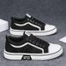 Men's Classic Canvas Shoes - Lightweight Breathable Casual Sneakers For Everyday Wear (Black/Blue/Green) - Sizes 39-48_vogvips.com