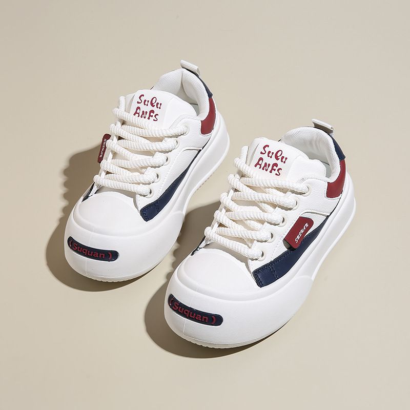 Little White Shoes Children Girls Students Leisure Sports Versatile Board Shoes Street Shooting_vogvips.com