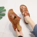 2026 New Hot Selling Women's Shoes Sandals Fashion European And American Retro Solid Color Thick Soled Slippers_vogvips.com