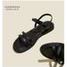 Low-heeled Fairy-style Open-toe For Women, Fashionable Thin-strap Roman Sandals, New Summer 2025 Fashion Sandals_vogvips.com
