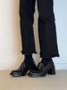 Goatskin Version ~ Authentic Loafers Women's Retro Black Slip-on Flats Elegant High Heel Work Clothing Versatile Small_vogvips.com