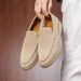 Euro Step Men's Loafers Spring And Autumn Classic Simple Comfortable Genuine Leather Suede Slip-On Casual Shoes_vogvips.com