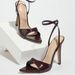 Factory Wholesale Cross-Border European And American Women's Patent Leather One-Strap Pointed Toe Stiletto Sandals_vogvips.com